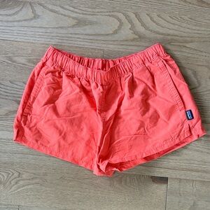 Patagonia Vibrant Coral Athletic Shorts